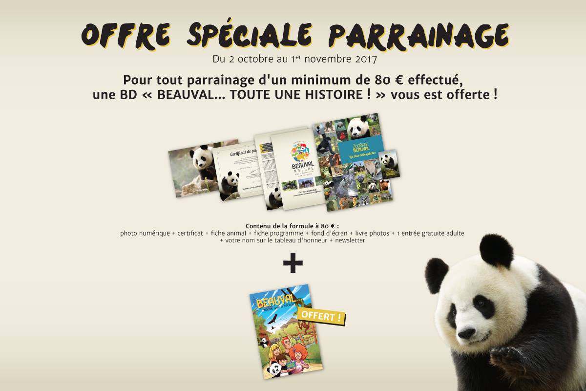 Offre Speciale Parrainage Beauval Actus