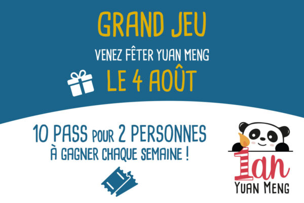 GRAND JEU « YUAN MENG » !