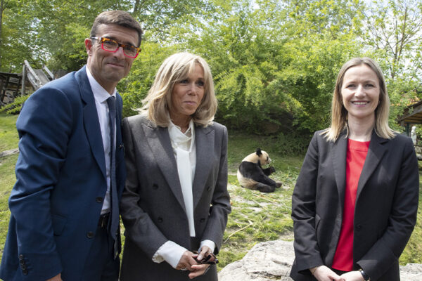Brigitte Macron en visite privée au ZooParc de Beauval