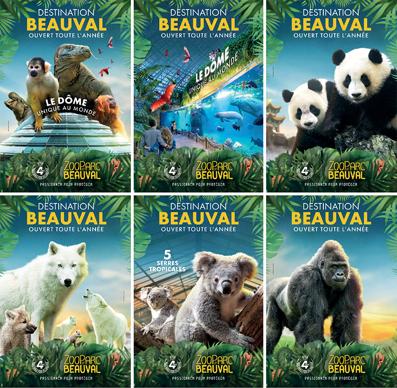 affiches ZooParc de Beauval octobre 2023